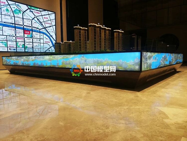 高檔樓盤模型底座，售樓部沙盤展臺(tái)（收藏）