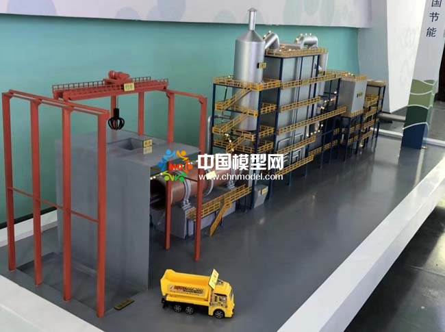 垃圾焚燒爐飛灰固化沙盤(pán)模型