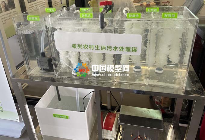 農(nóng)村生活污水處理設(shè)備沙盤模型，MBBR一體化污水處理設(shè)備沙盤模型