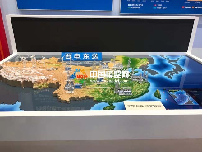 國(guó)家電網(wǎng)西電東送沙盤(pán)模型