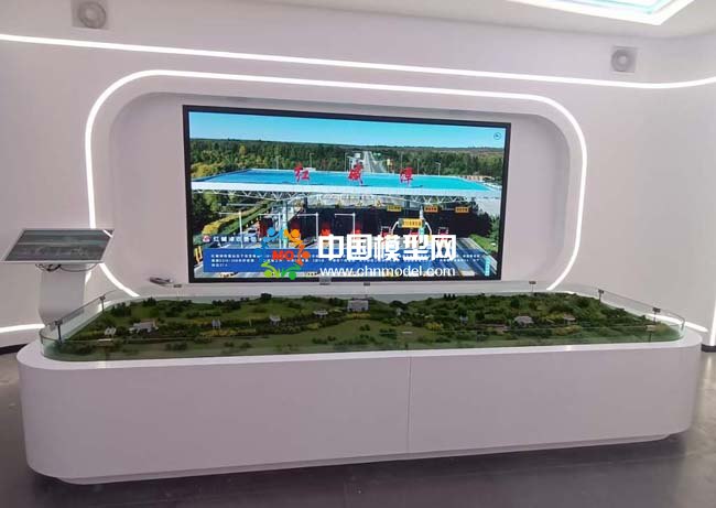 高速收費(fèi)站沙盤(pán)模型