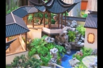 園林古建模型，天壇模型，木制古建模型