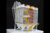 布袋除塵器沙盤模型，電除塵器沙盤模型