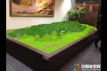 原始恐龍時(shí)代場景模型，流村菩薩鹿地形沙盤模型