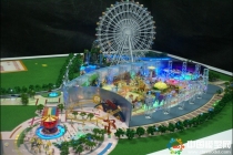 游樂(lè)場(chǎng)設(shè)備演示沙盤模型，燃?xì)獍踩鹿恃菔旧潮P模型